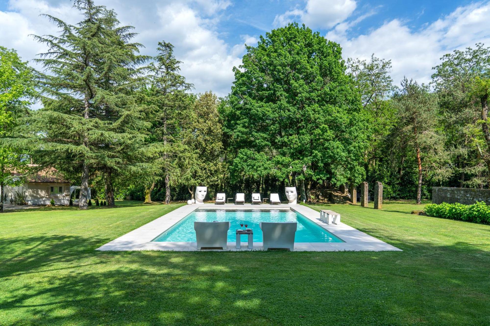 Villa Vittoria - Lusso Con Piscina, Tennis, Jacuzzi E Palestra Lucca Buitenkant foto